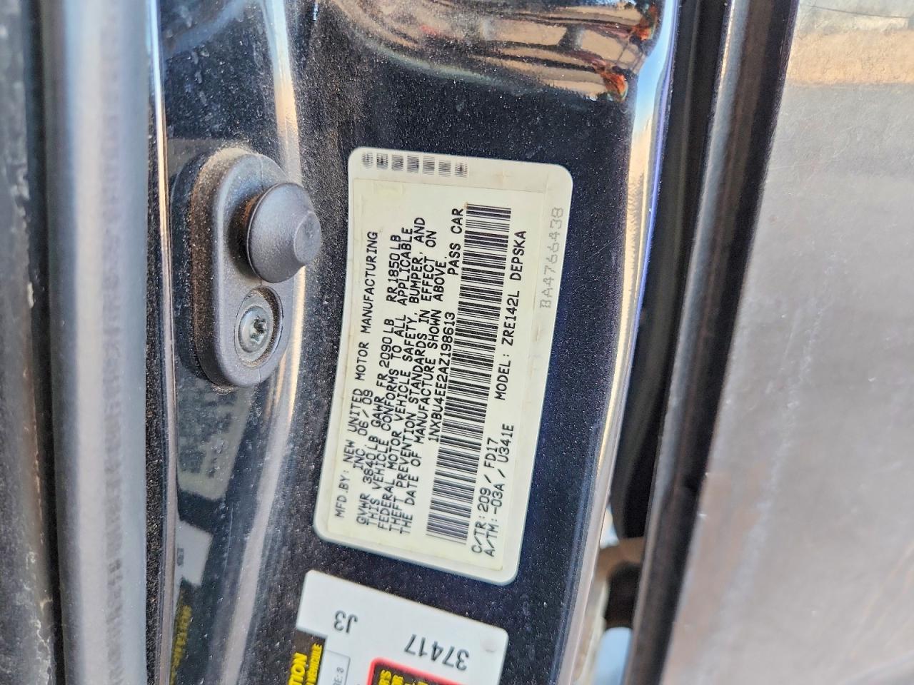 2010 TOYOTA COROLLA