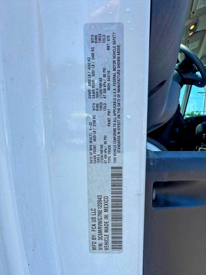 2022 RAM PROMASTER