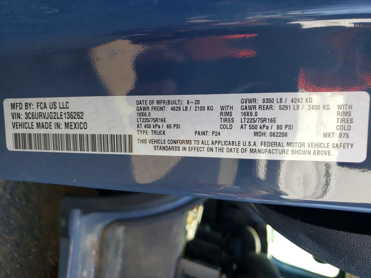 2020 RAM PROMASTER