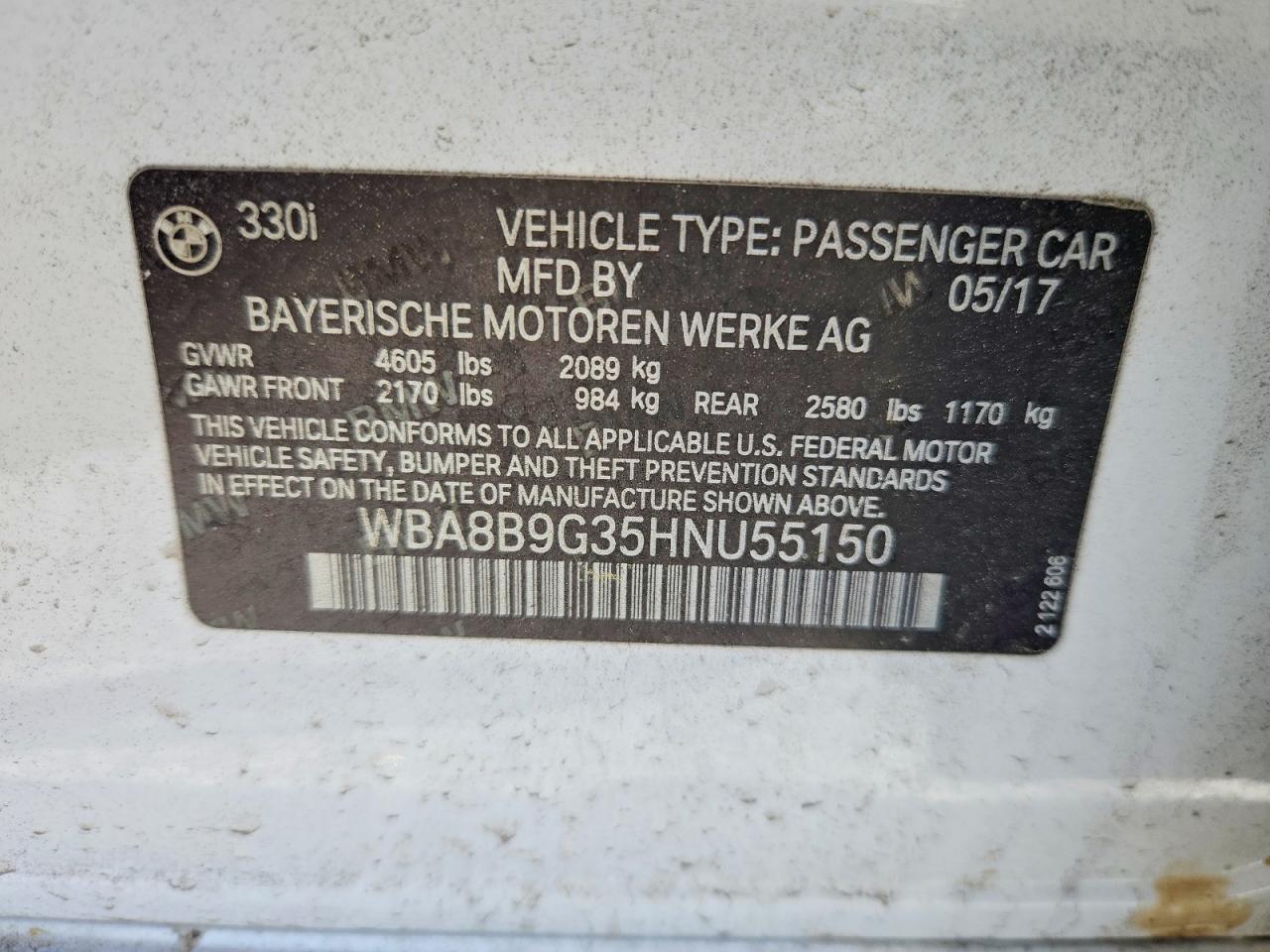 2017 BMW 3 SERIES