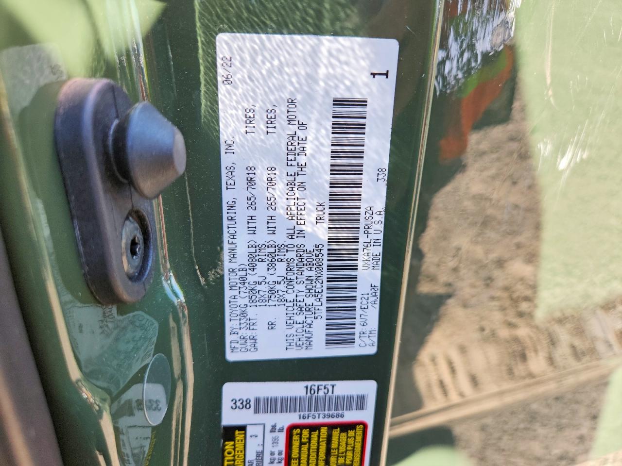2022 TOYOTA TUNDRA