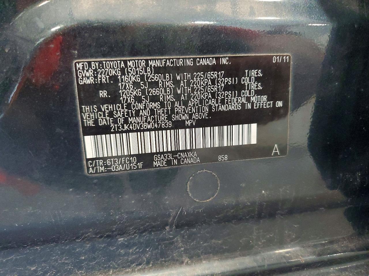 2011 TOYOTA RAV4