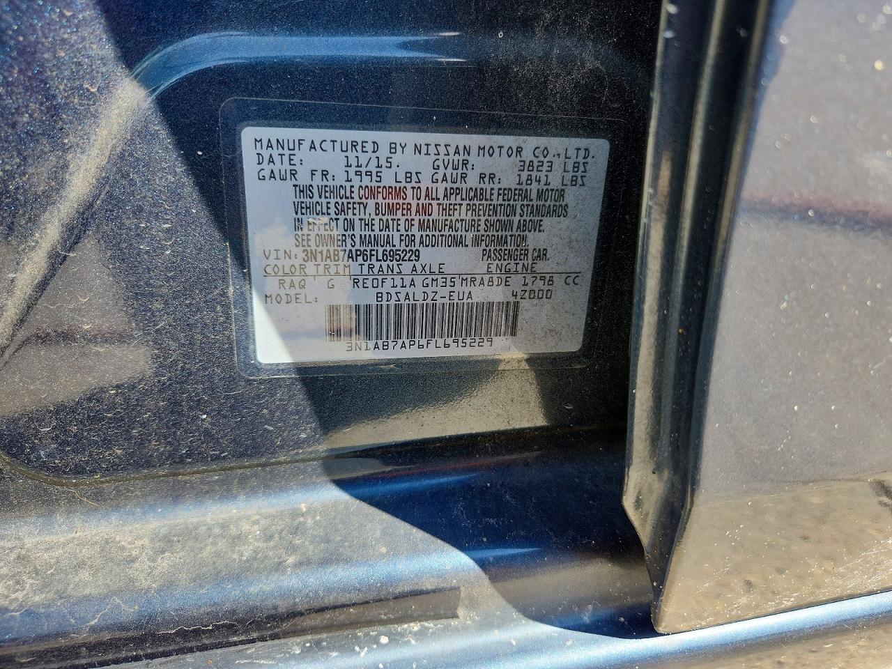 2015 NISSAN SENTRA