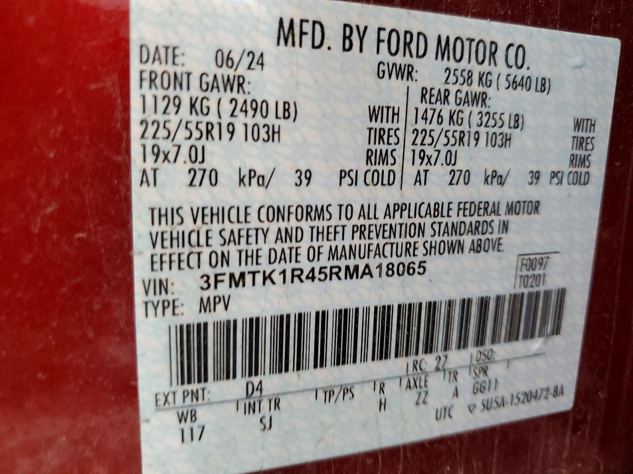 2024 FORD MUSTANG