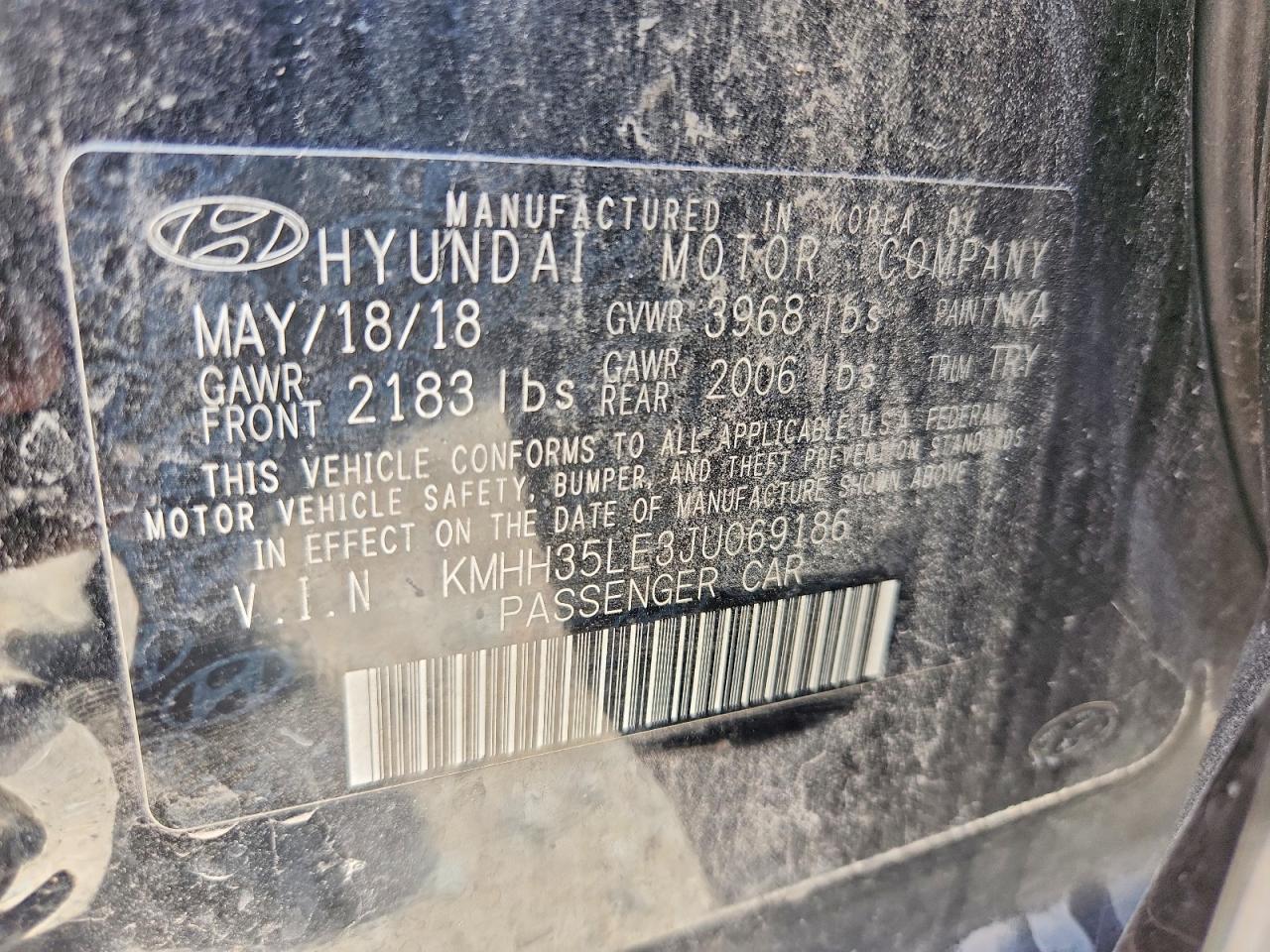 2018 HYUNDAI ELANTRA