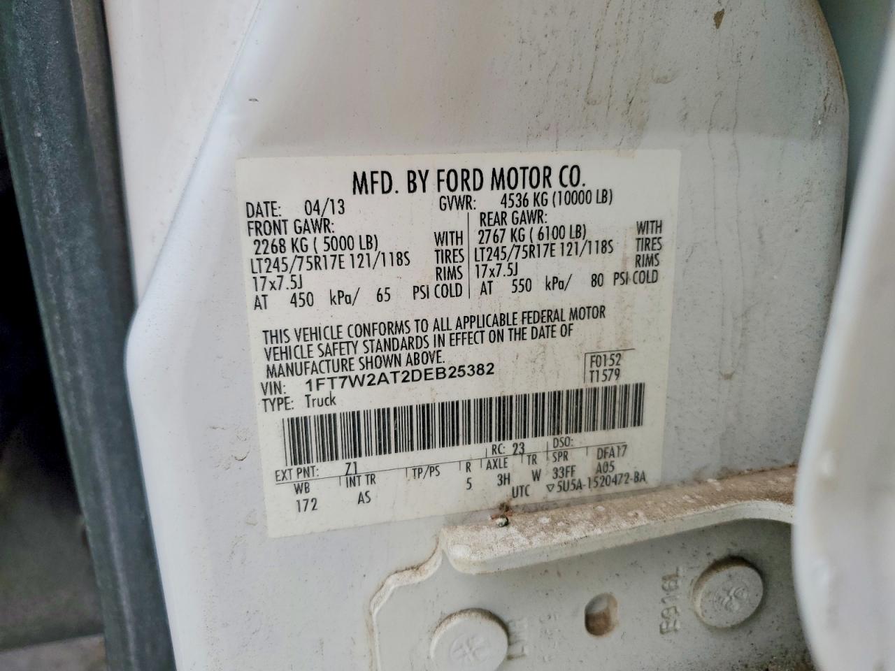 2013 FORD F250
