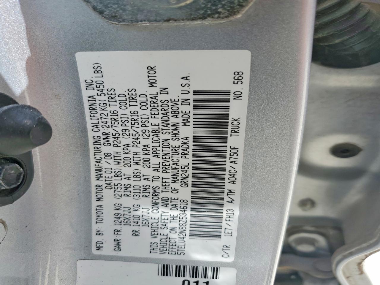 2008 TOYOTA TACOMA