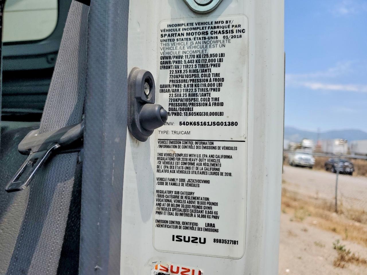 2018 ISUZU All Models