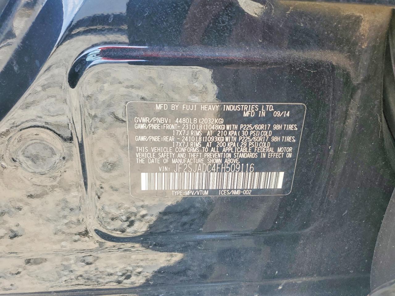 2015 SUBARU FORESTER