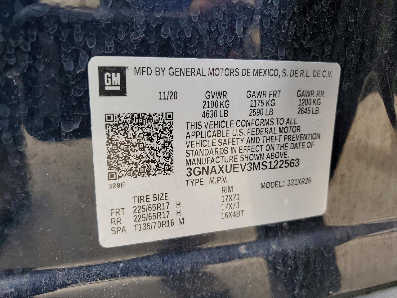 2021 CHEVROLET EQUINOX