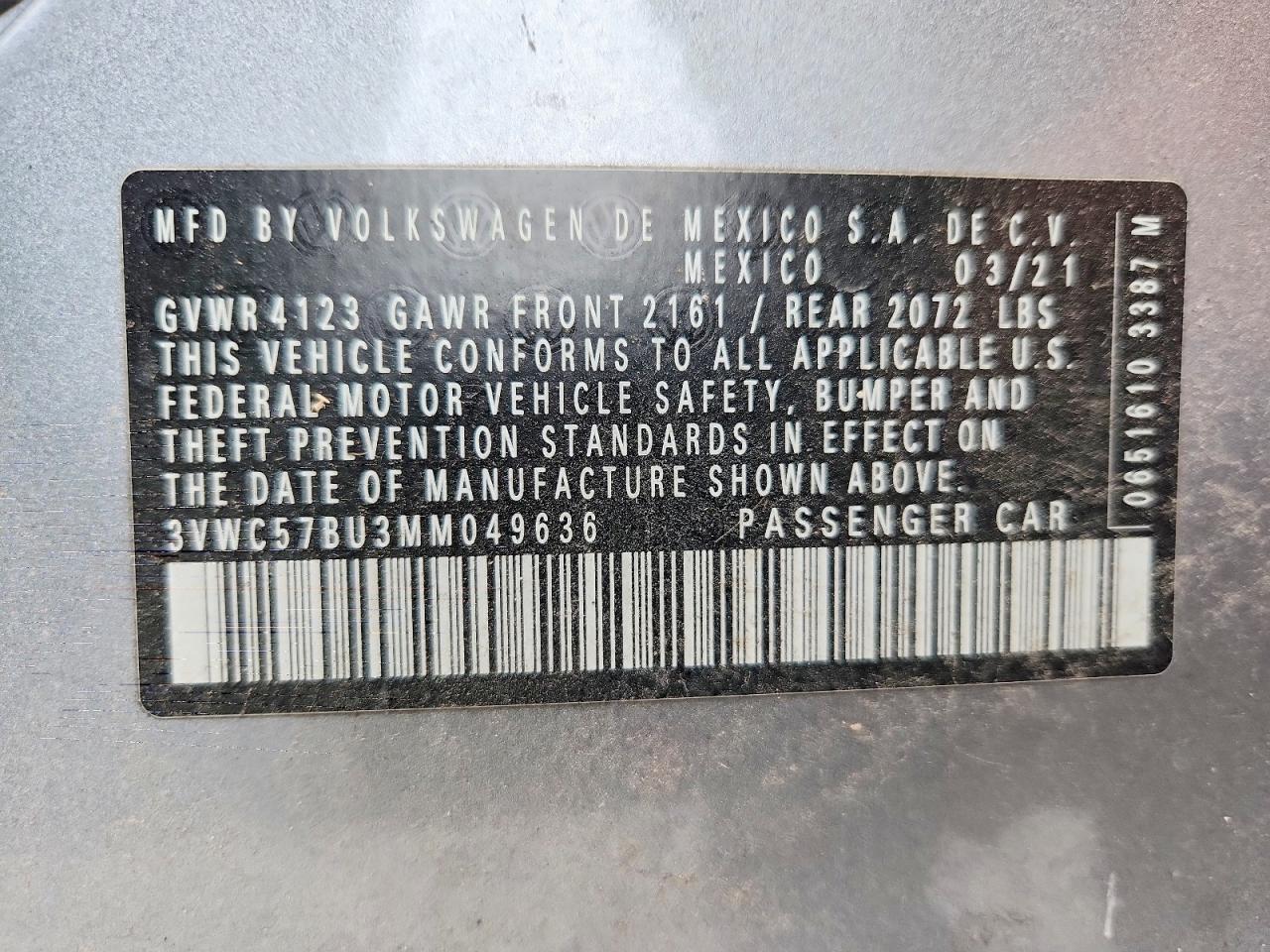 2021 VOLKSWAGEN JETTA