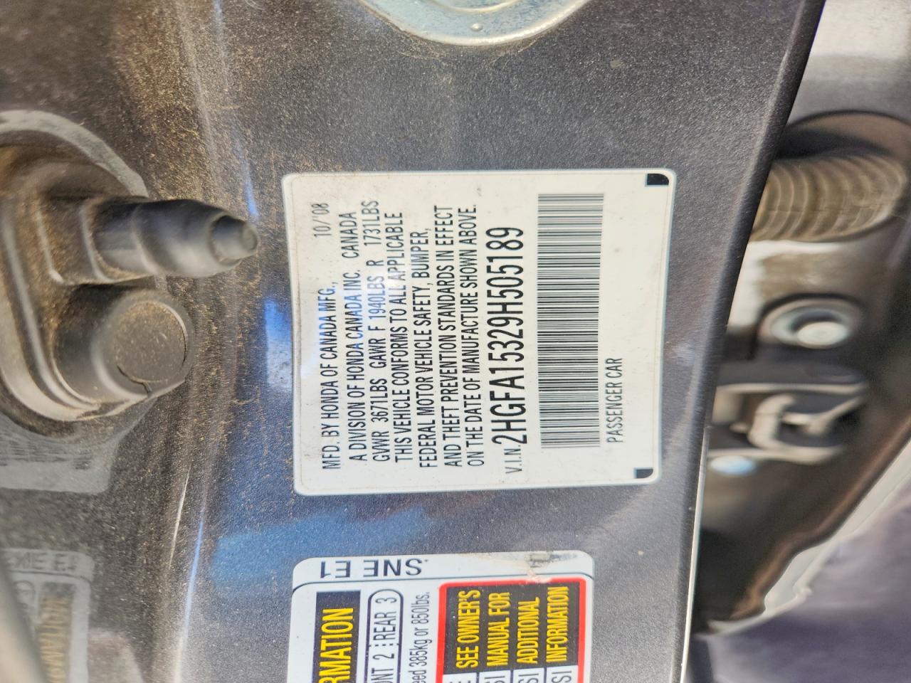 2009 HONDA CIVIC