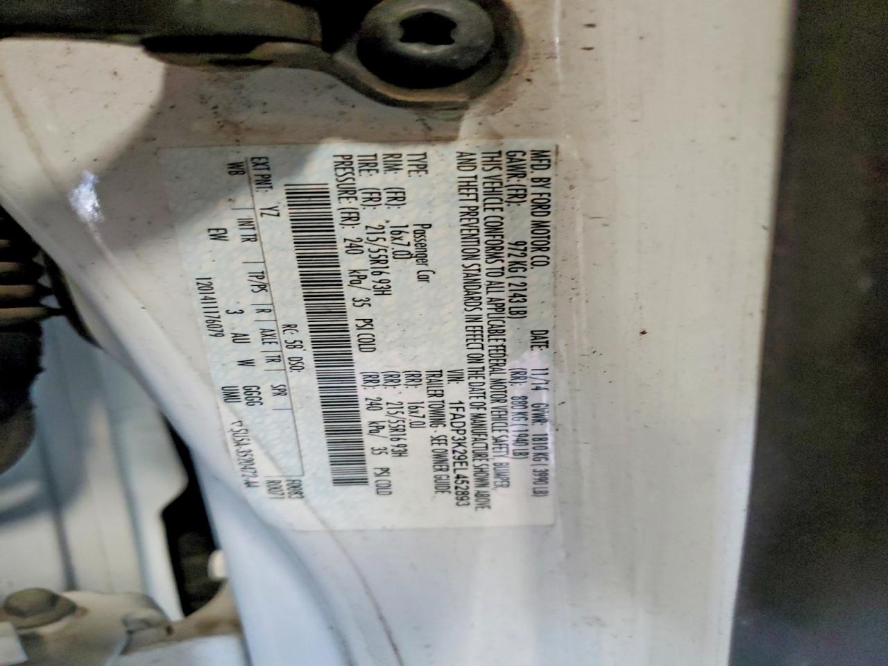 2014 FORD FOCUS