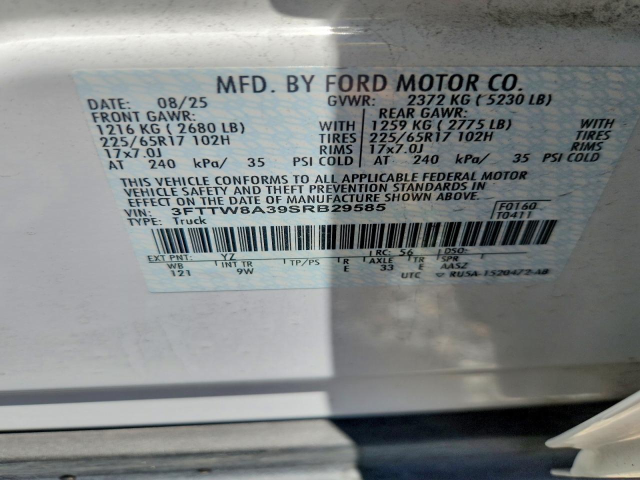 2025 FORD MAVERICK