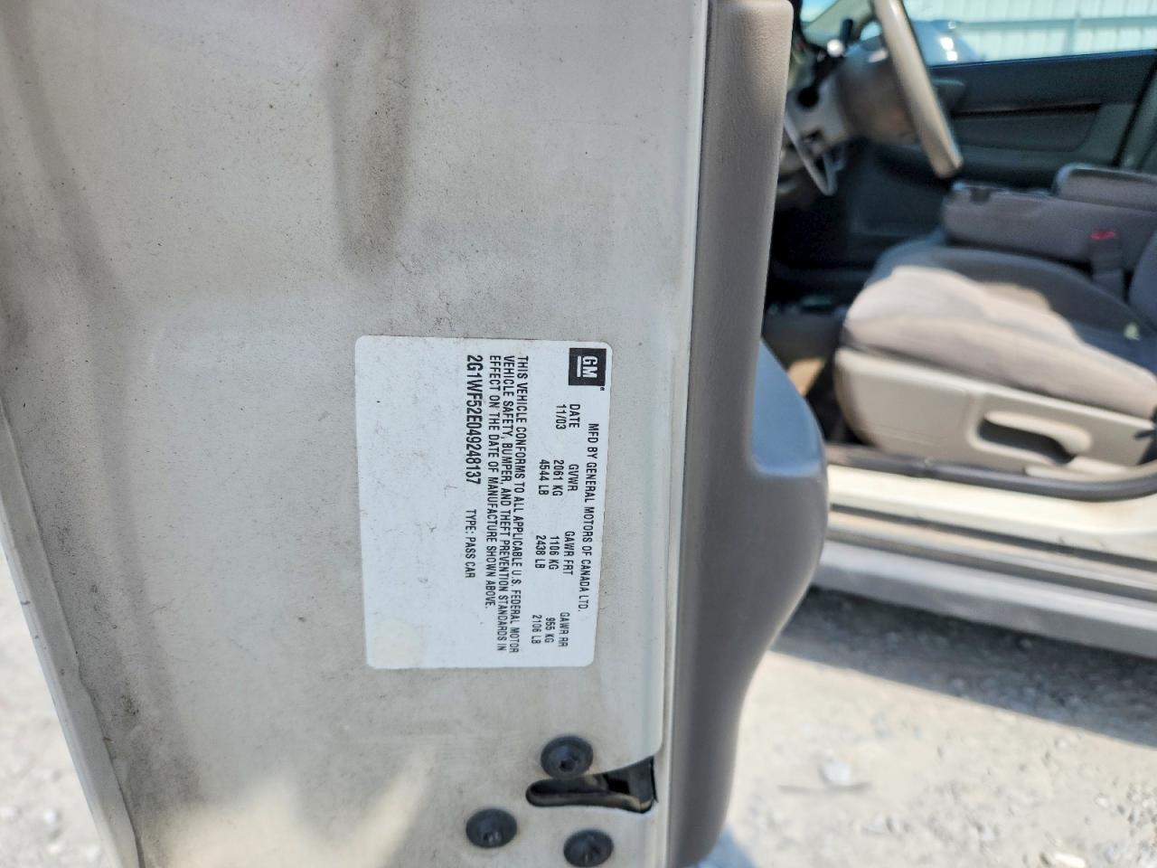2004 CHEVROLET IMPALA