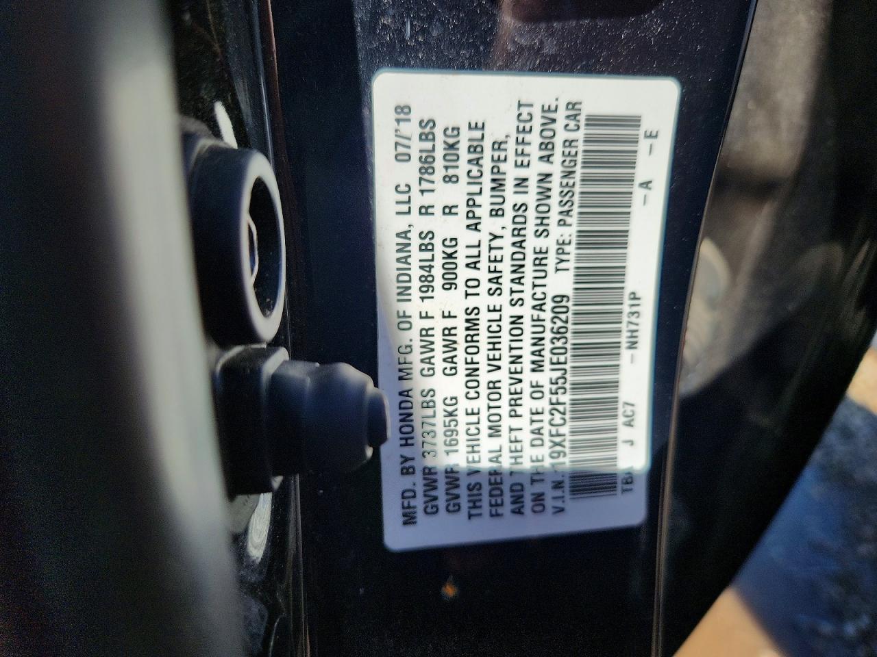 2018 HONDA CIVIC