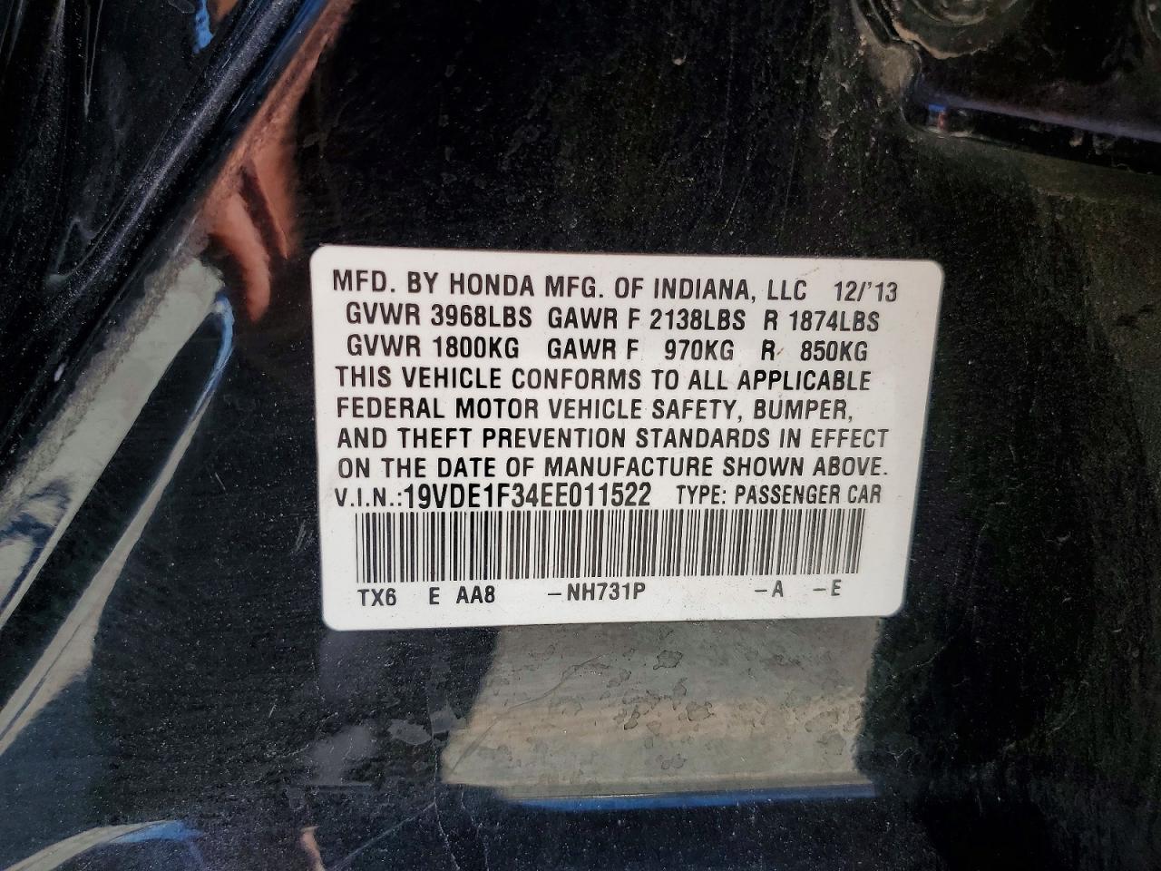 2014 ACURA ILX