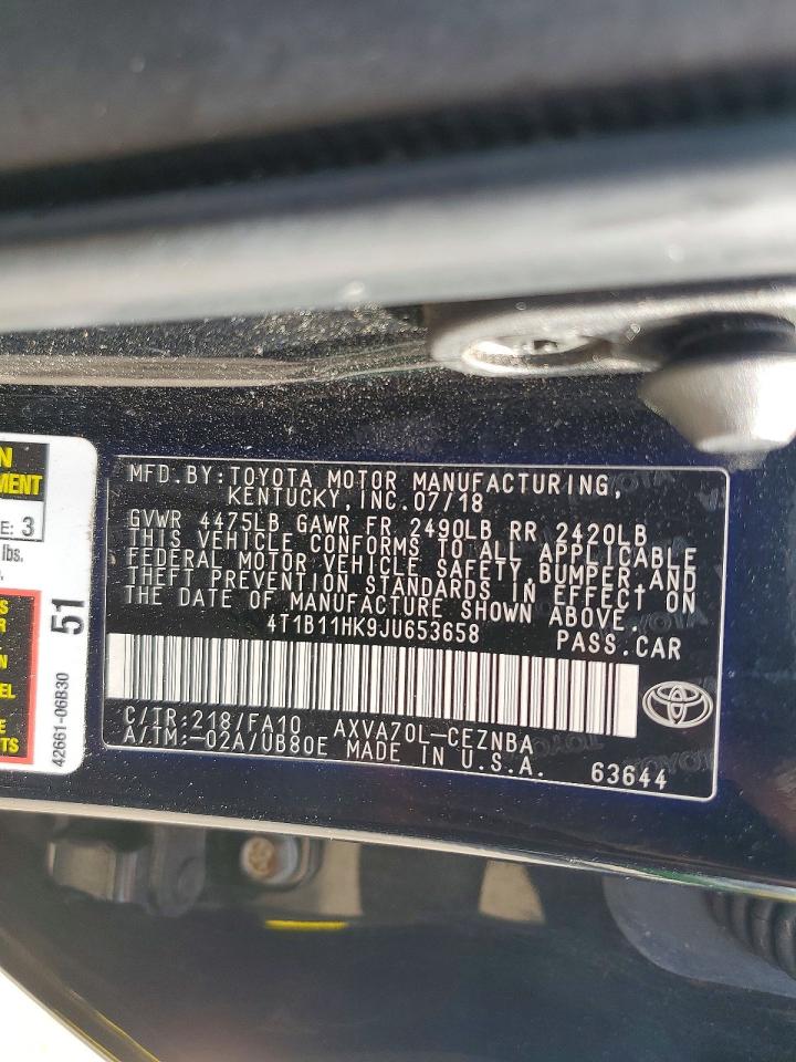 2018 TOYOTA CAMRY