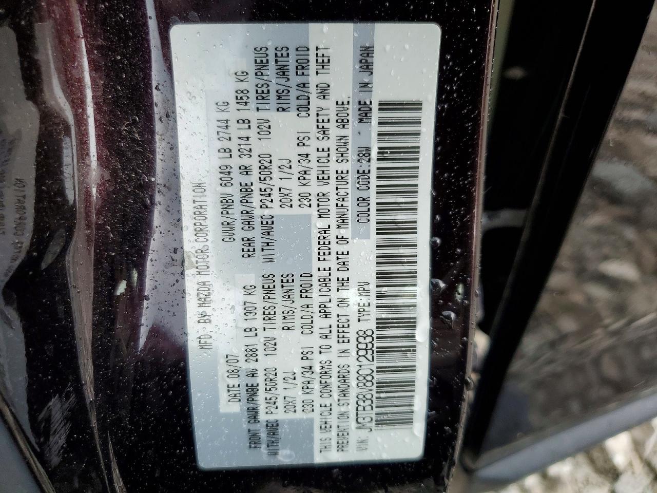2008 MAZDA CX-9