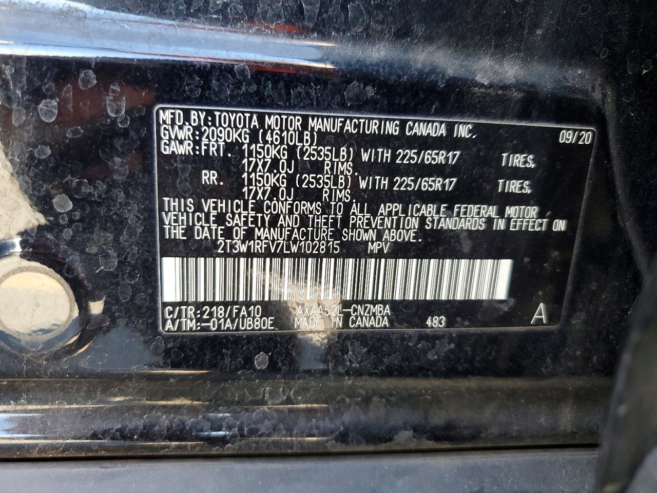 2020 TOYOTA RAV4