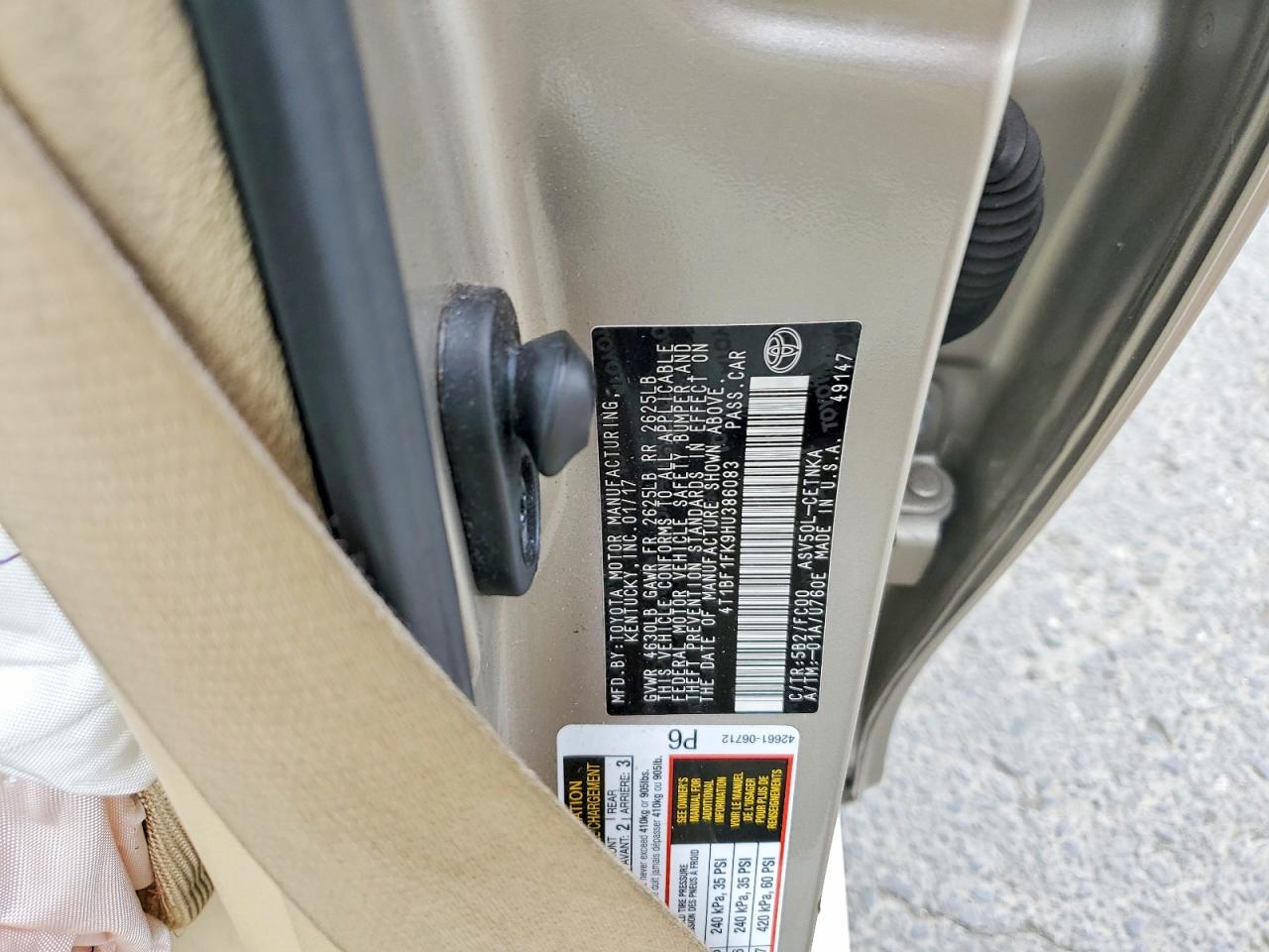 2017 TOYOTA CAMRY