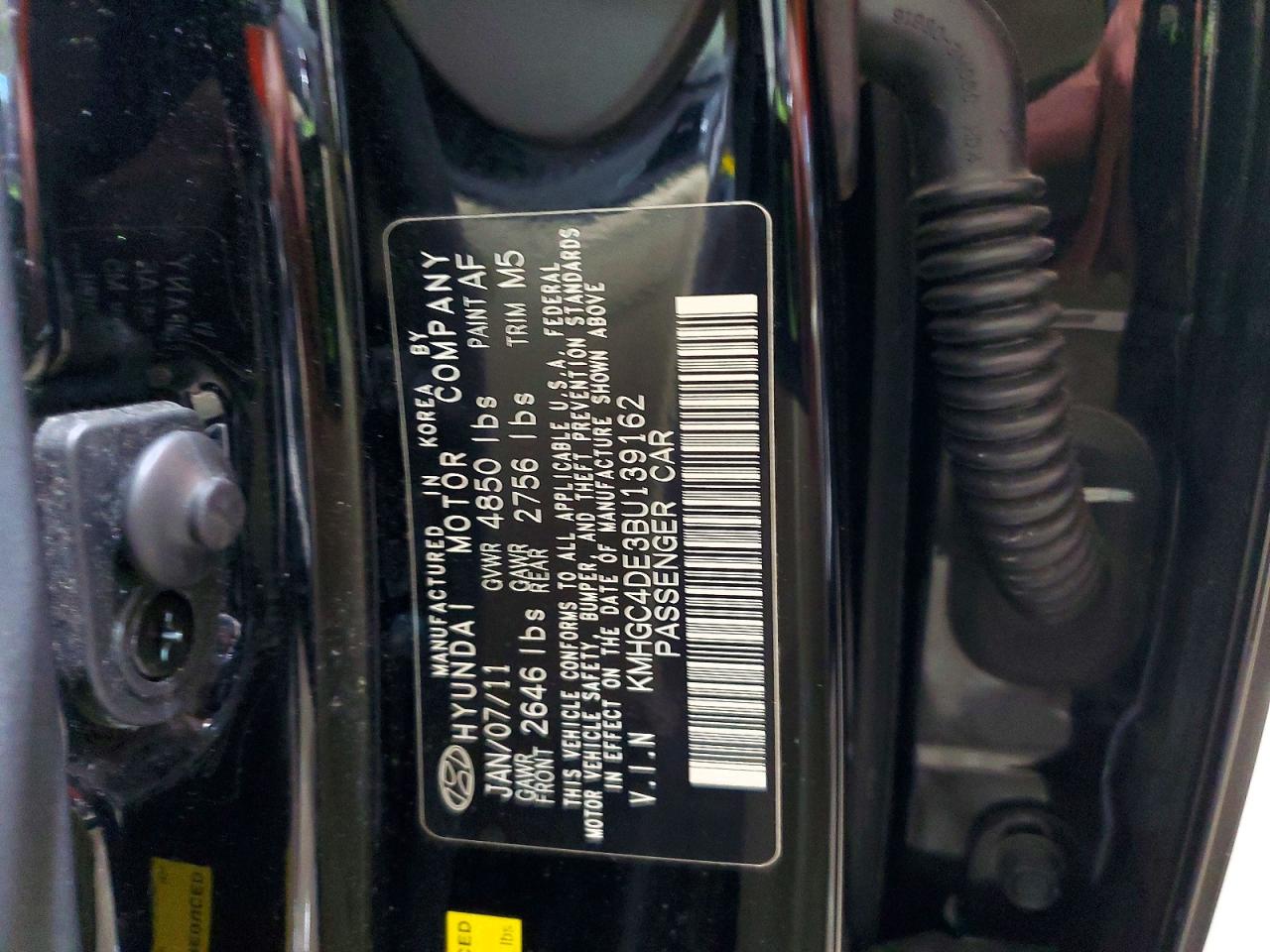 2011 HYUNDAI GENESIS