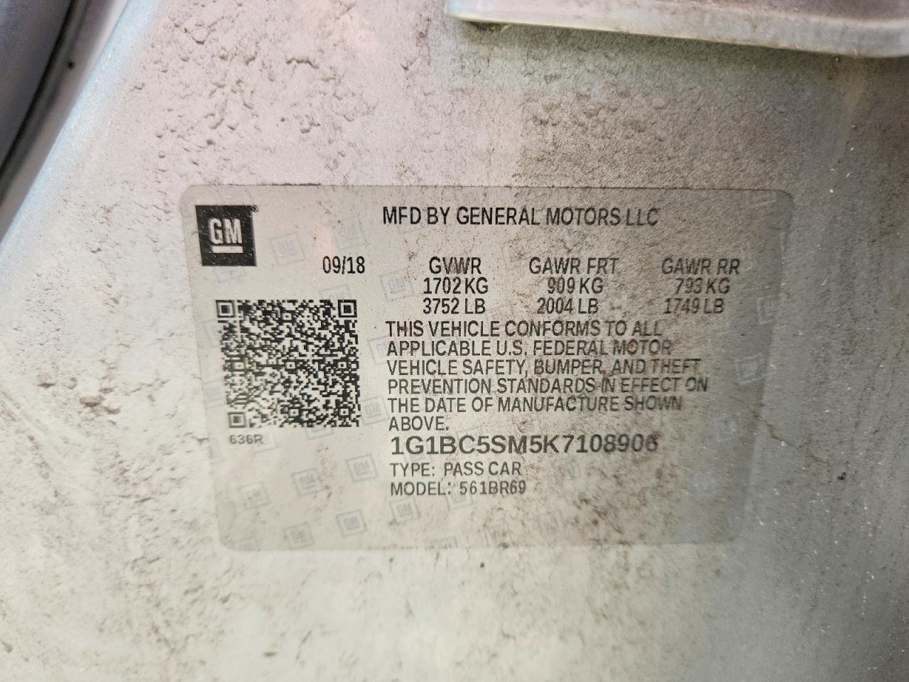 2019 CHEVROLET CRUZE