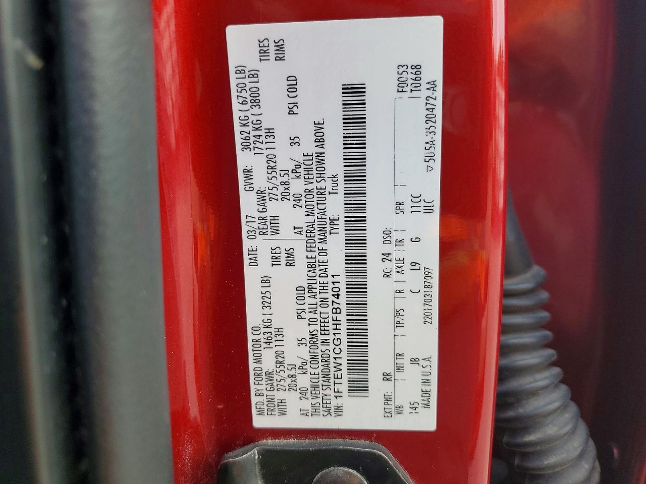 2017 FORD F-150