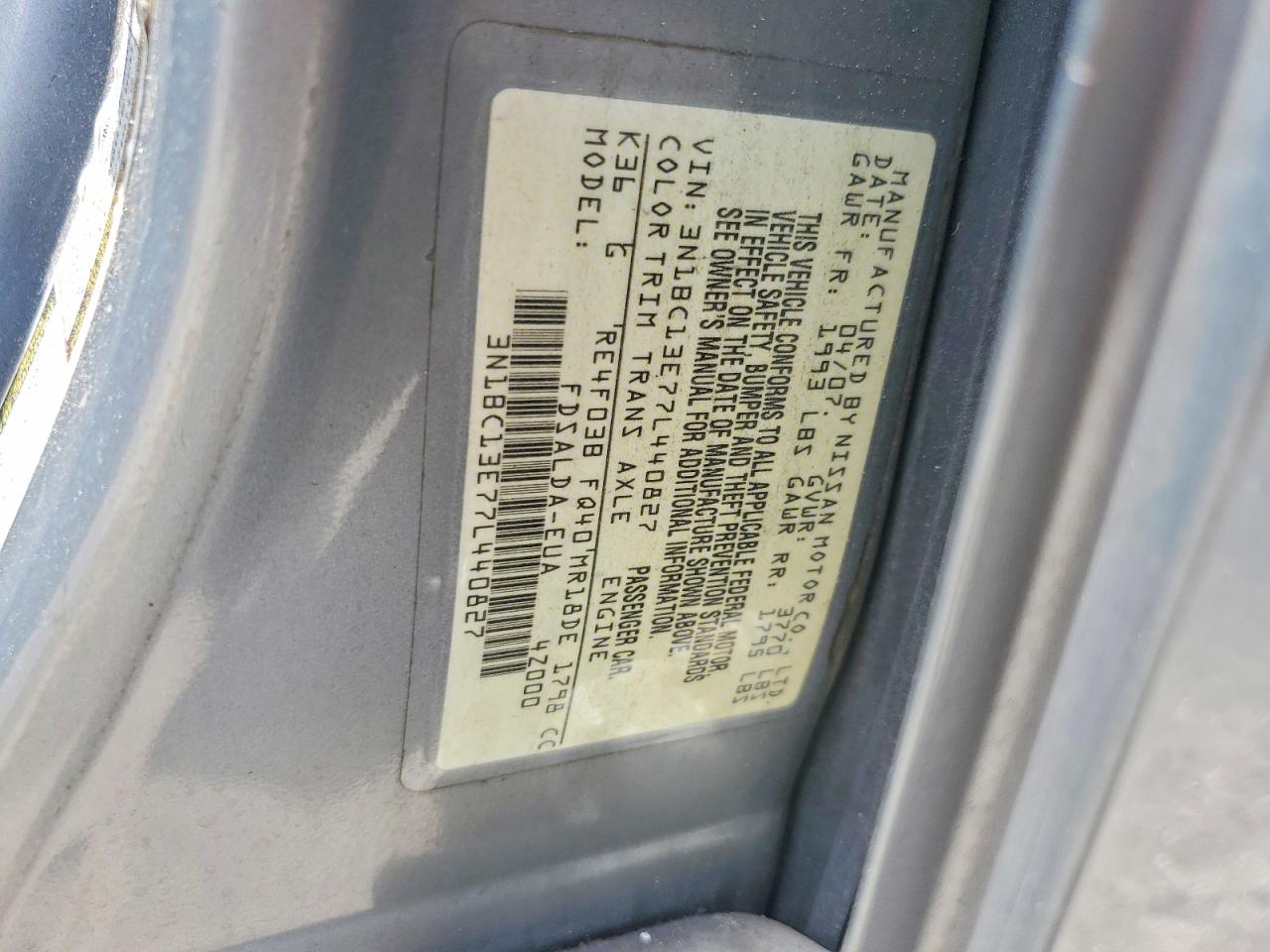 2007 NISSAN VERSA