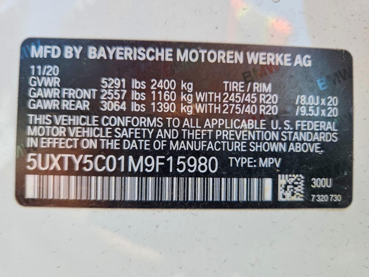2021 BMW X3
