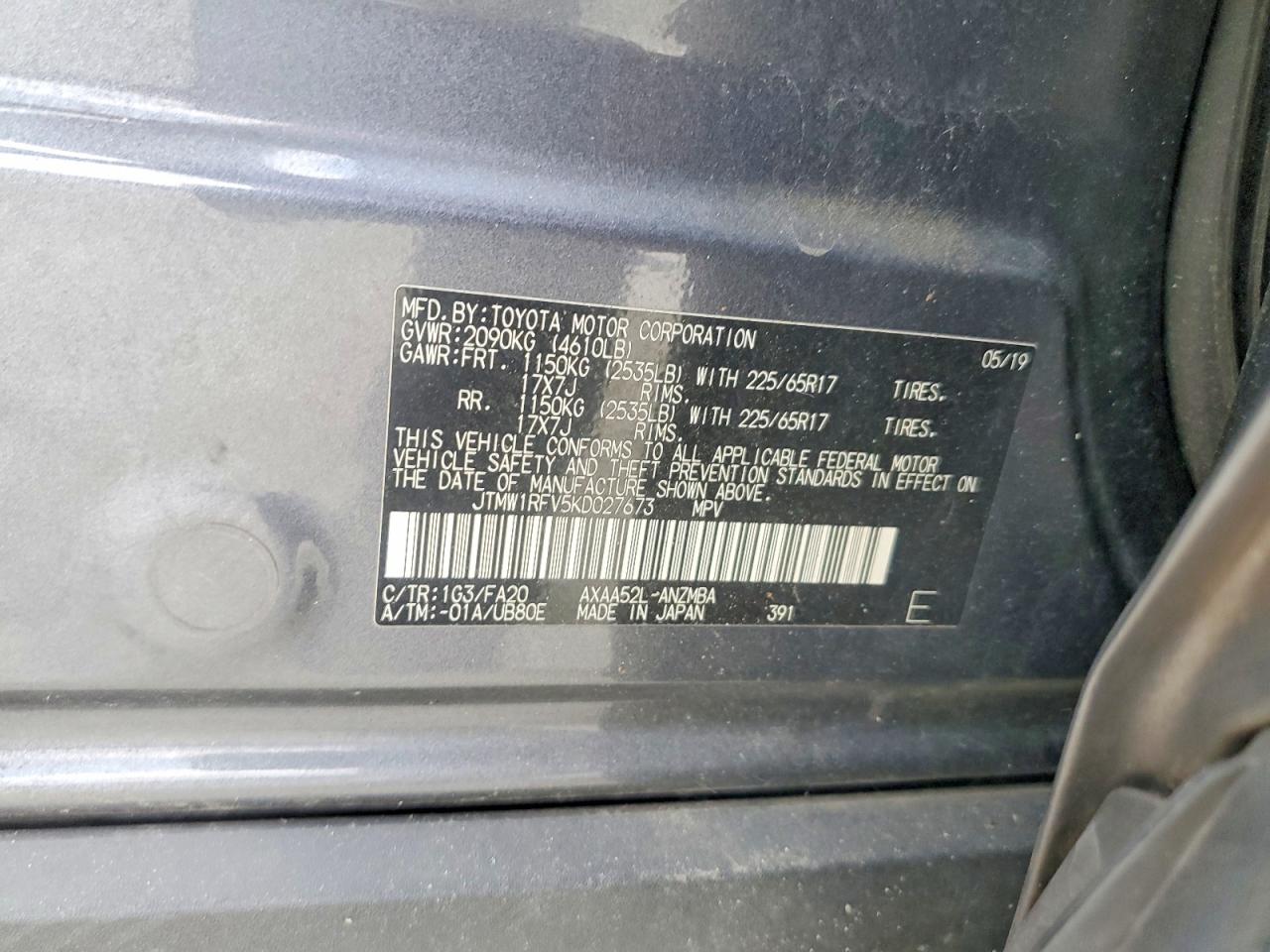 2019 TOYOTA RAV4