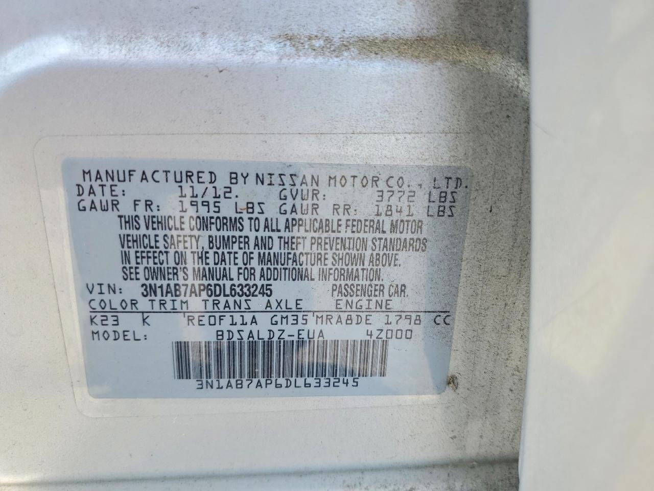 2013 NISSAN SENTRA