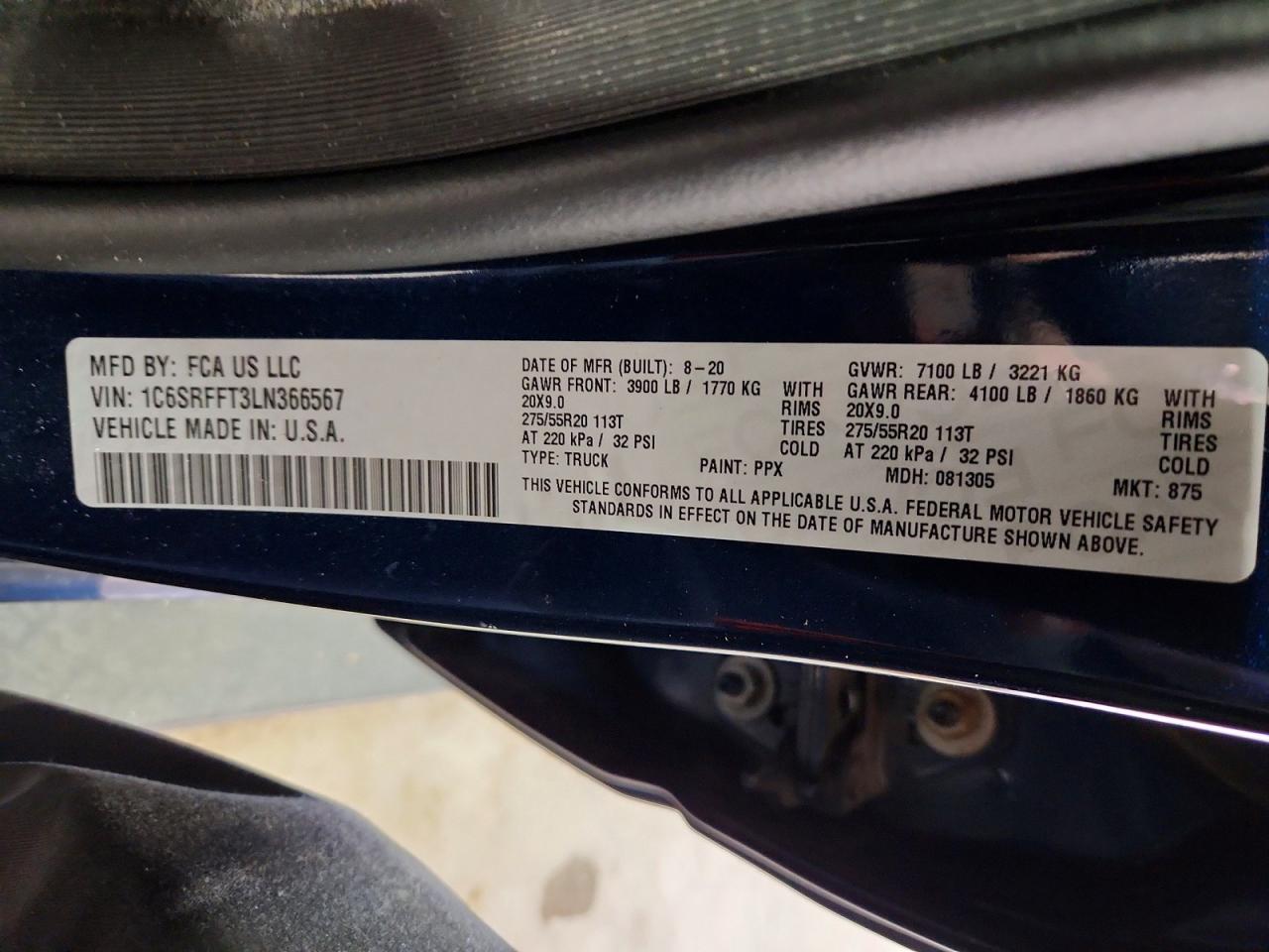 2020 RAM 1500