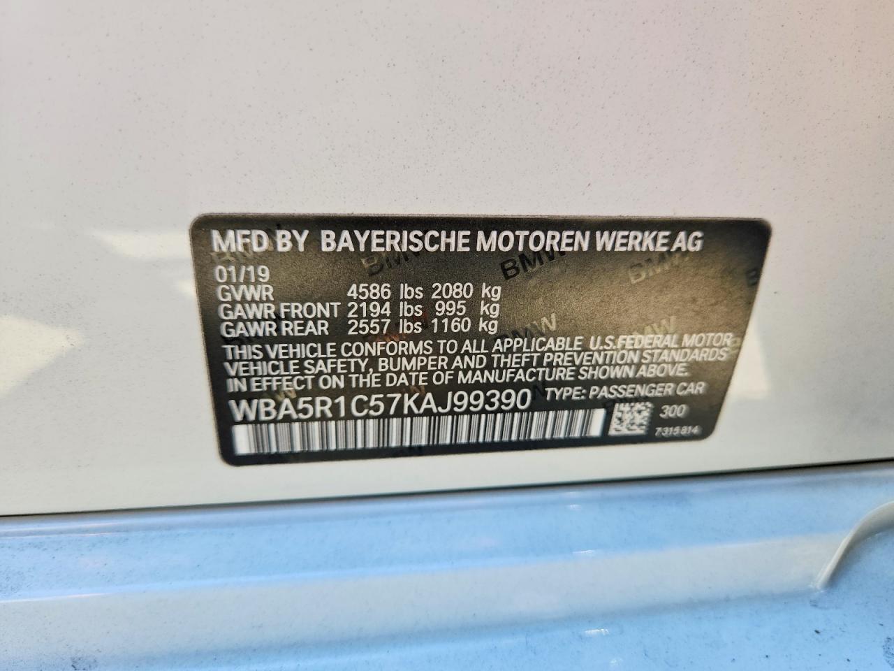 2019 BMW 3 SERIES