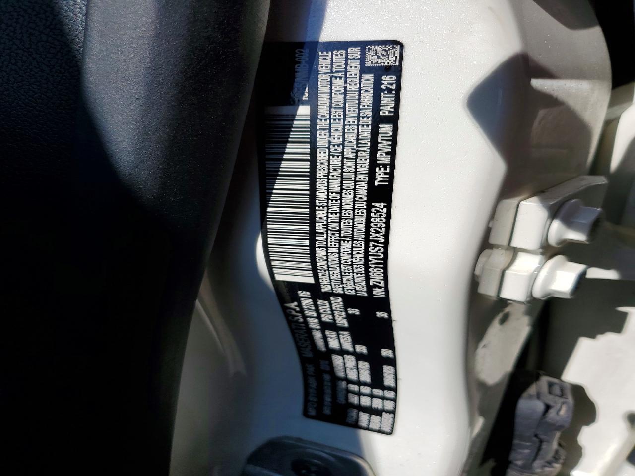 2018 MASERATI ALL OTHER