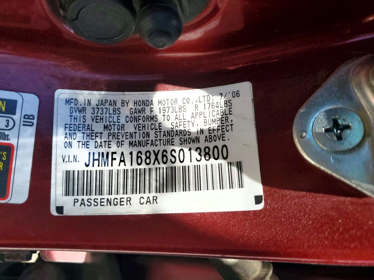 2006 HONDA CIVIC
