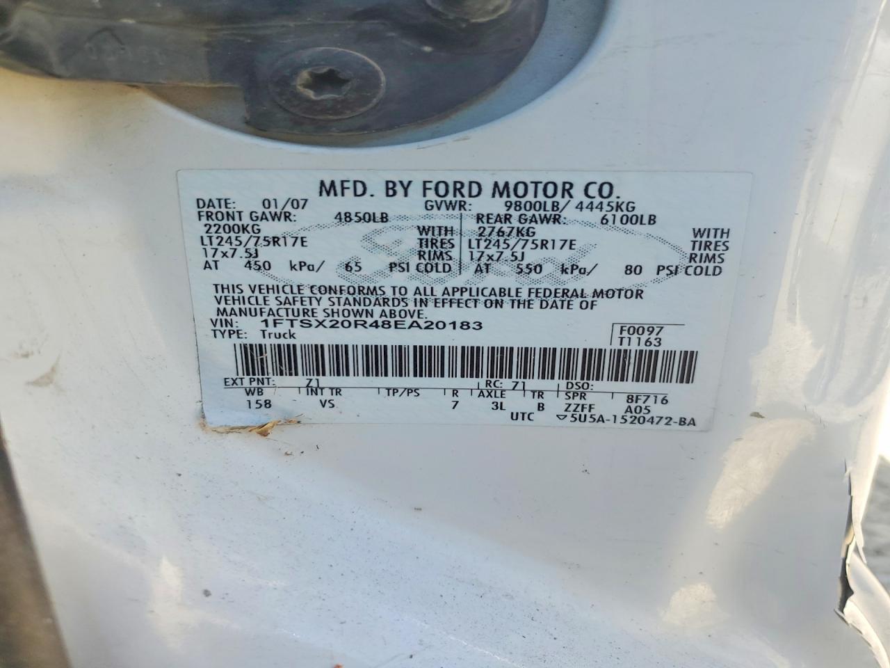 2008 FORD F250