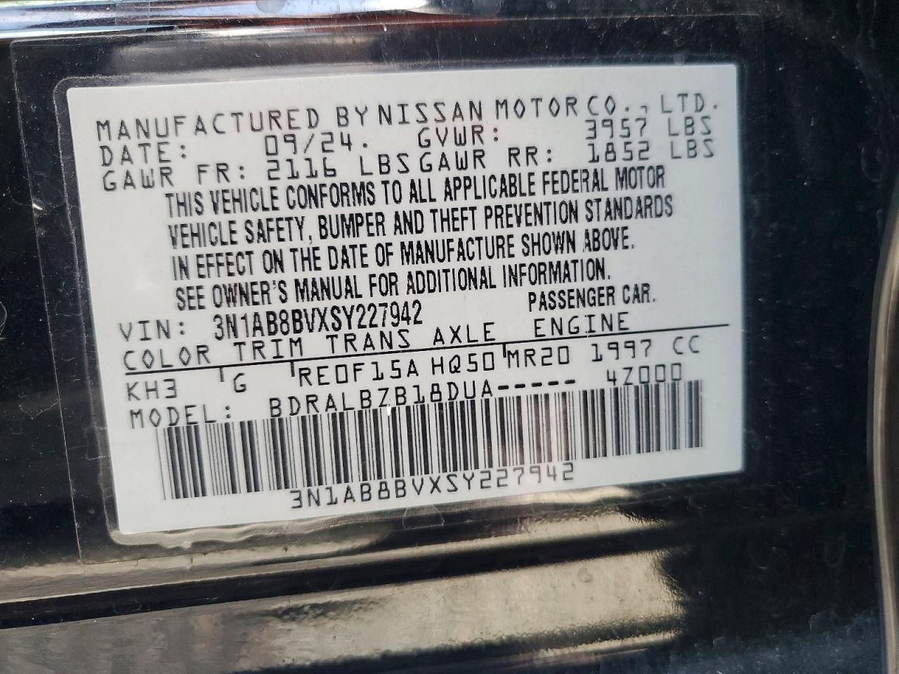 2025 NISSAN SENTRA