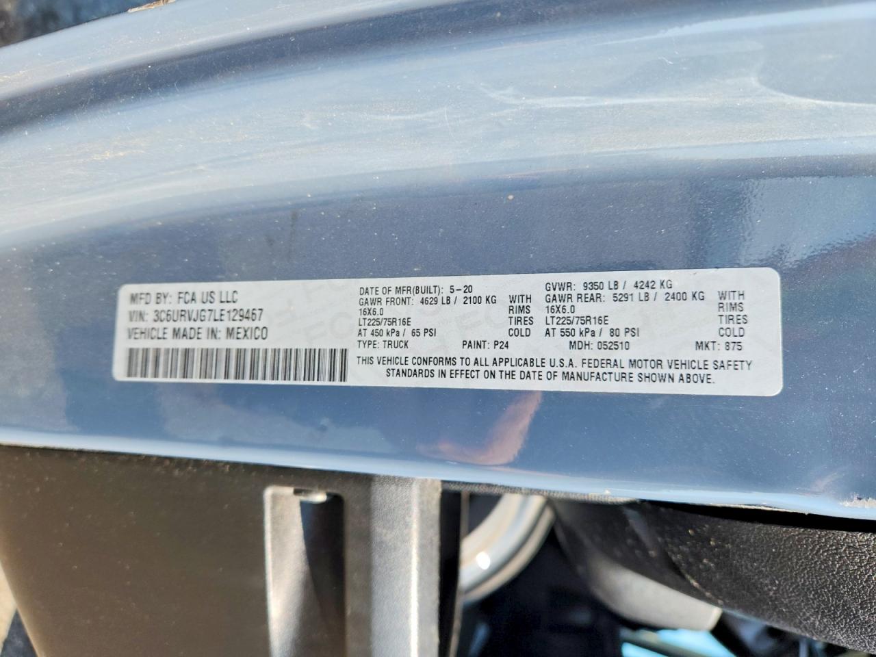 2020 RAM PROMASTER