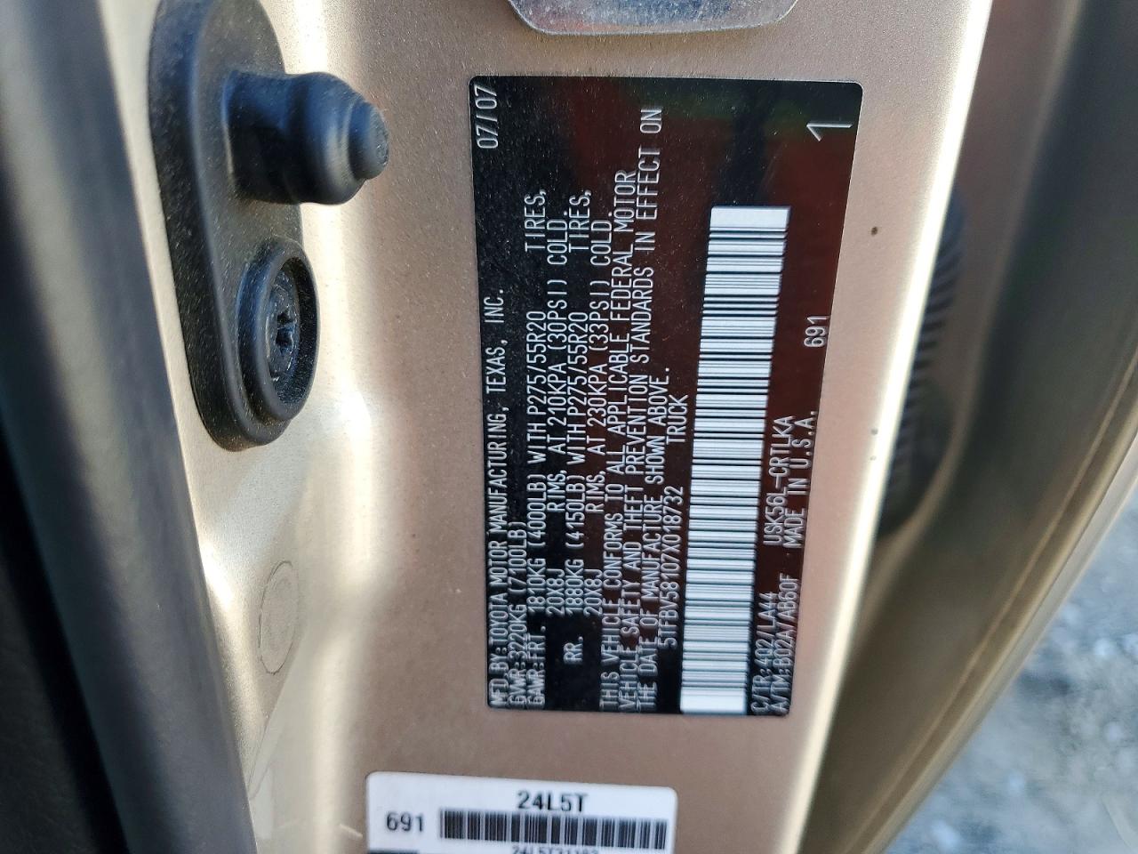 2007 TOYOTA TUNDRA