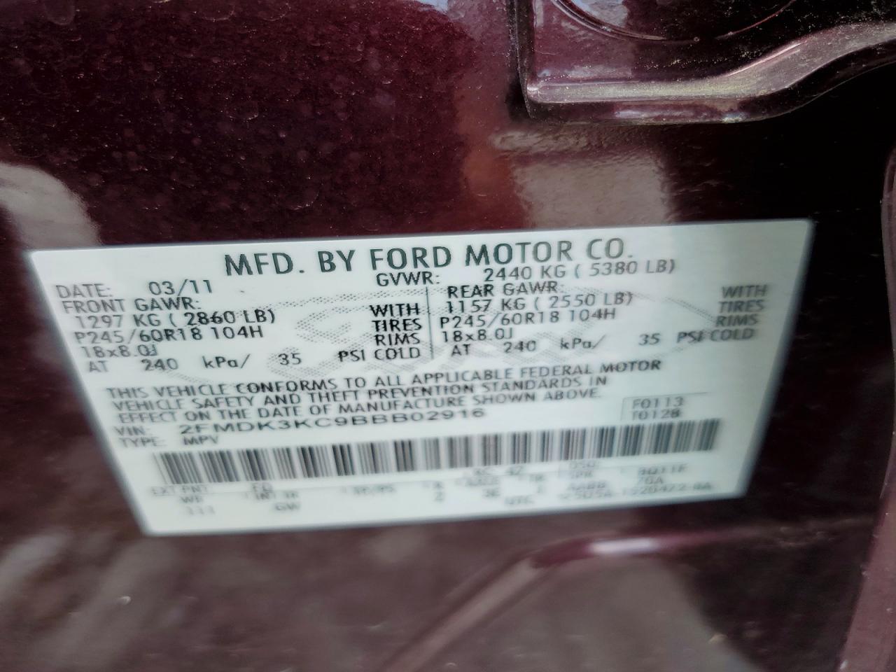 2011 FORD EDGE