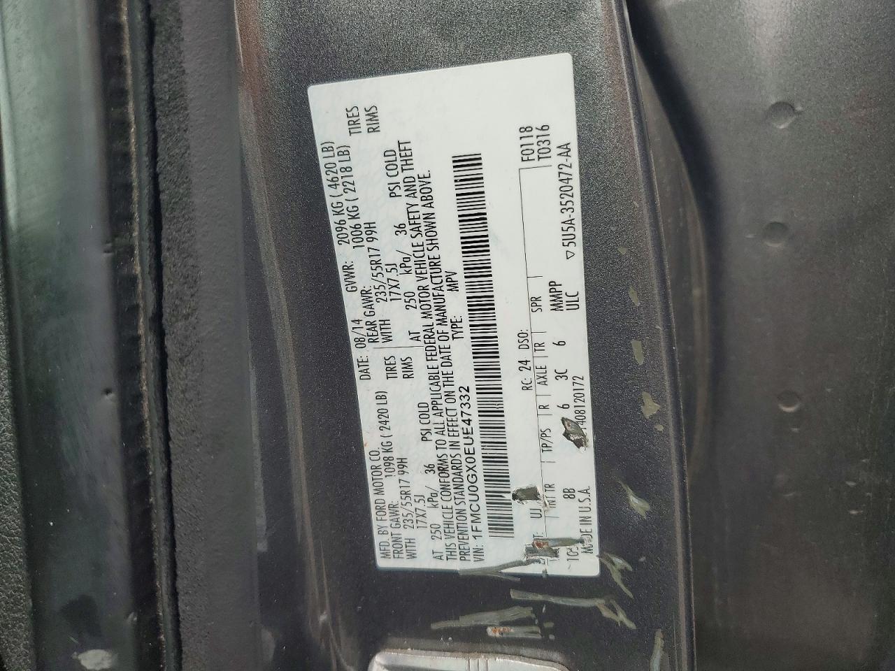 2014 FORD ESCAPE
