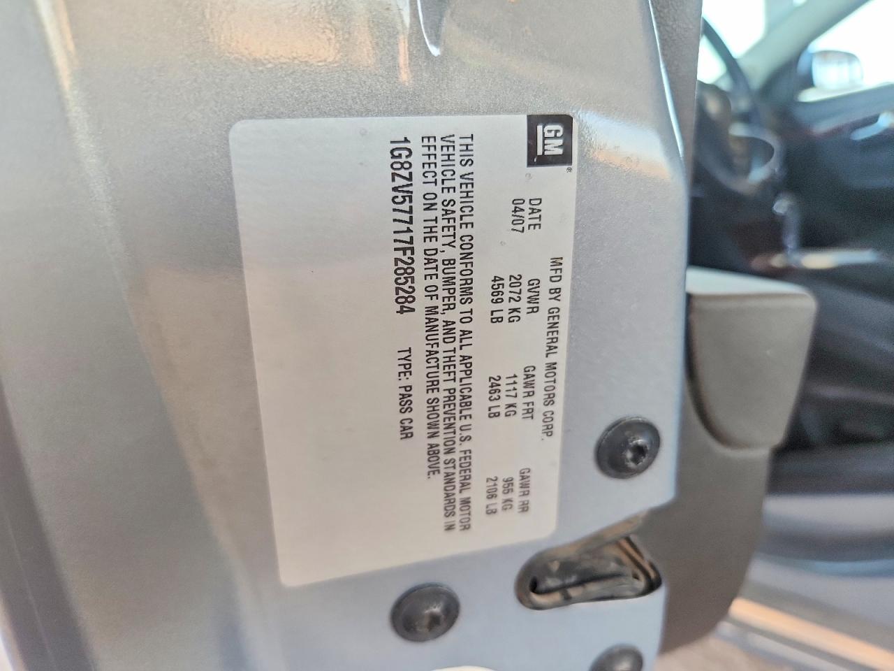 2007 SATURN AURA
