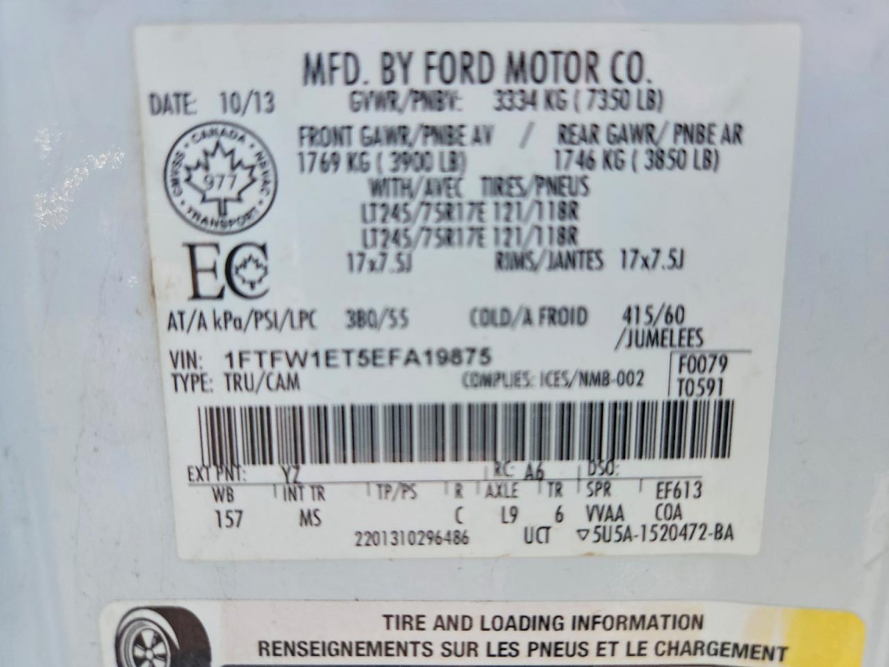 2014 FORD F150