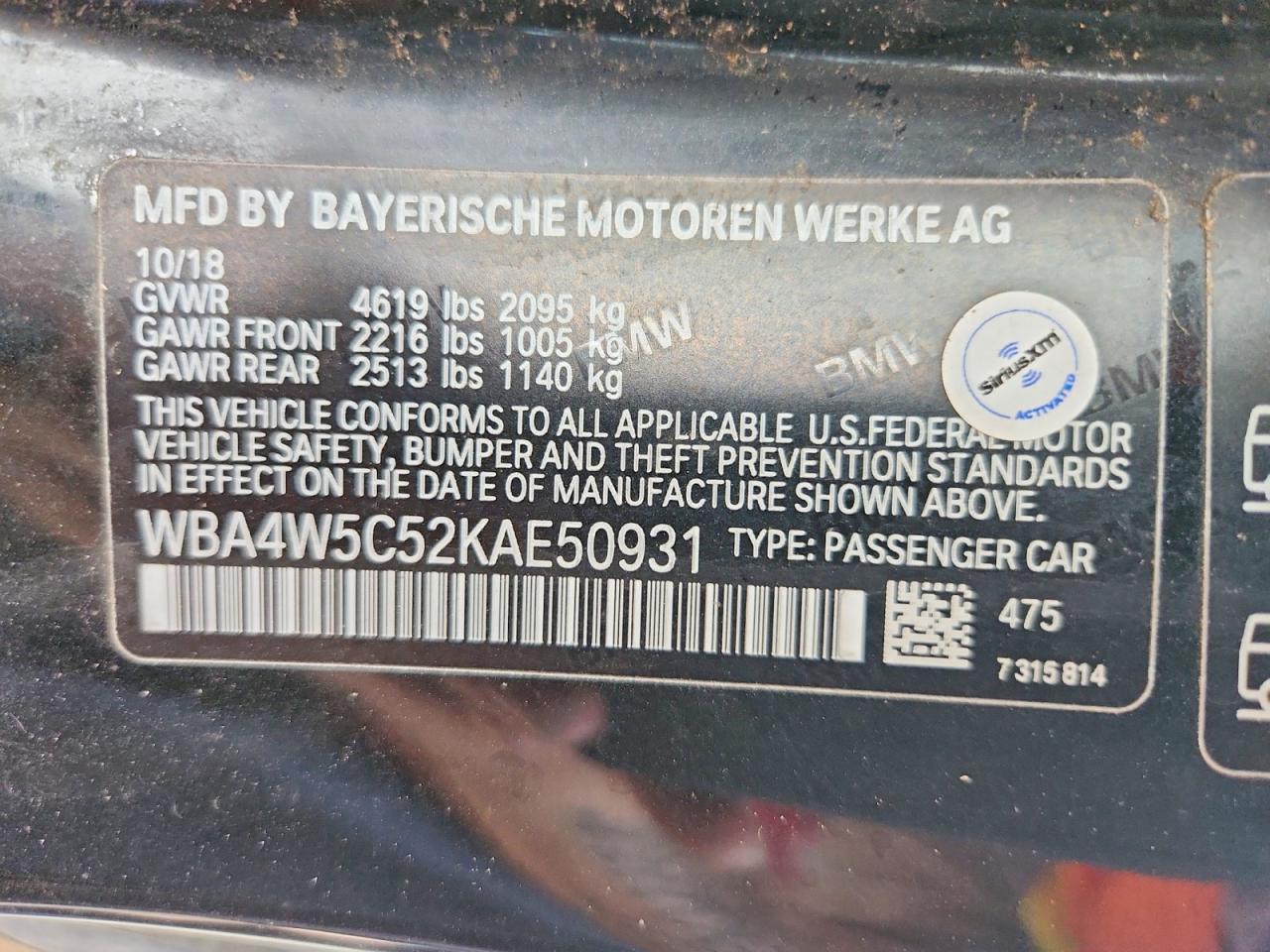 2019 BMW 4 SERIES