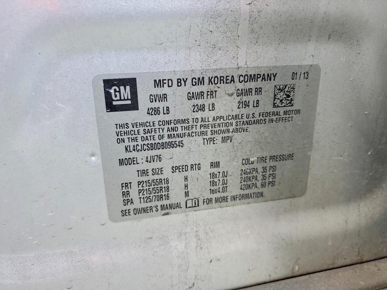 2013 BUICK ENCORE