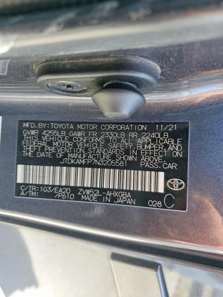 2022 TOYOTA PRIUS