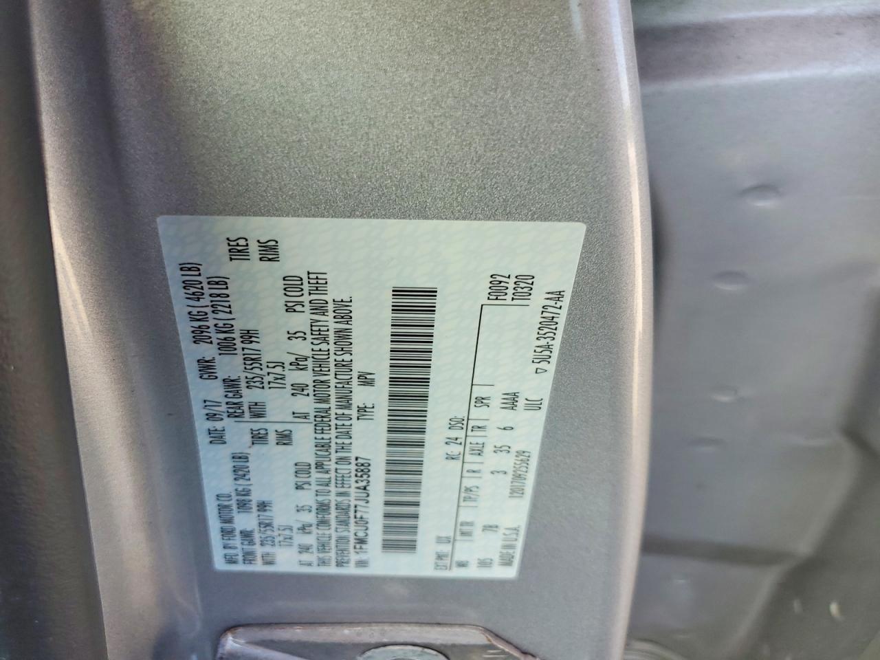 2018 FORD ESCAPE