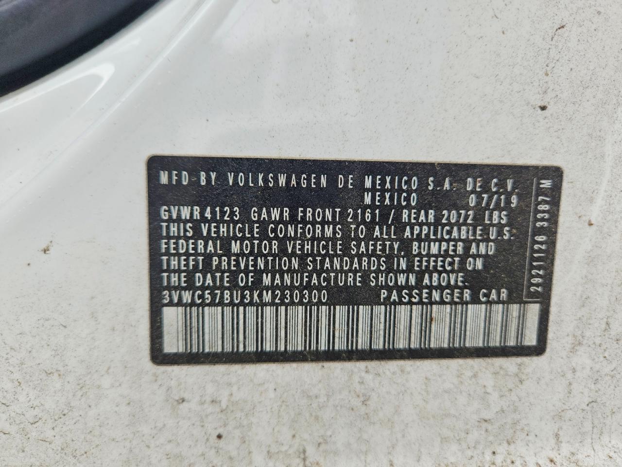 2019 VOLKSWAGEN JETTA