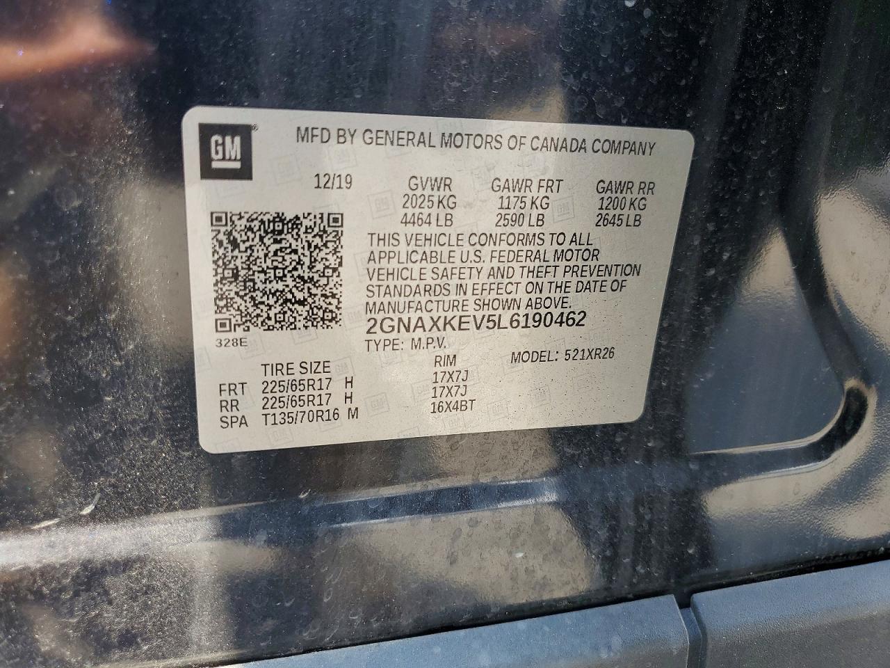 2020 CHEVROLET EQUINOX